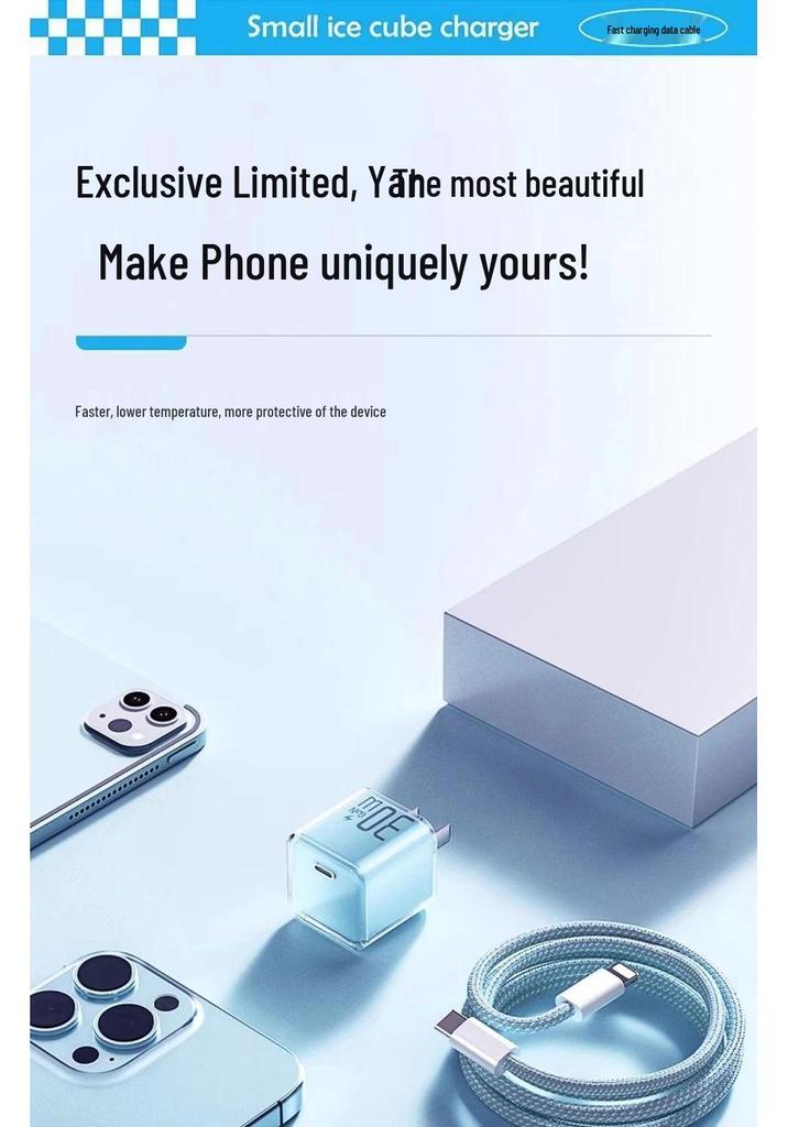 PD30W Gallium Nitride Charger for Apple 16/15 Pro Max/14 Plus - Compact Fast Charging Adapter