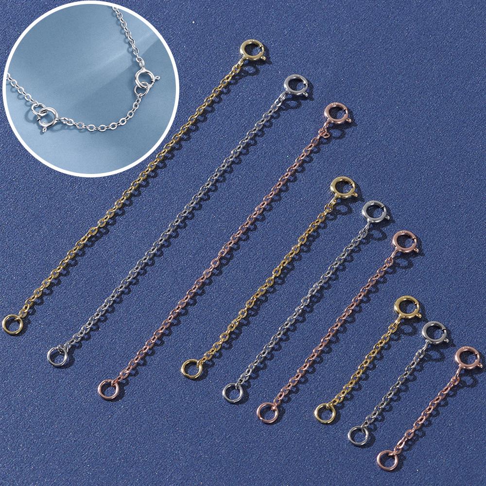 Findings & Components Jewelry Accessories DIY for Bracelet Necklace Extender Safety Chain Extender