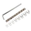 Bent Bar Wrench 3/8 Inch Drive Wrench Greasy Environments 3/8 Drive Ratchet Compatible Double End Socket Anti-slip Knurl