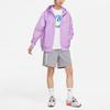Nike Спортивная одежда Multi-Futura вышитый логотип спортивная тканая куртка с капюшоном мужская куртка фиолетовая DM7924-589