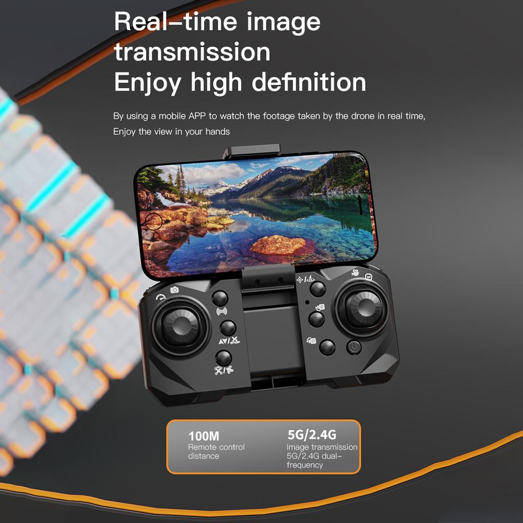 Дрон с дистанционным управлением и камерой 720P, двойная камера, предотвращение препятствий, оптический поток, дрон, Wi-Fi, FPV
