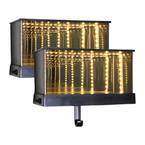 1/2 шт. Светодиодный светящийся держатель для ключей от гаража автомобиля, настенный, зеркальный, держатель для ключей от гаража, декоративная вешалка для ключей для дома, офиса, прихожей