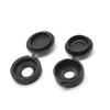 100 Pieces Small Plastic Shutter Screw Caps Black Fold Screw Snap Covers  Covering Screw Heads