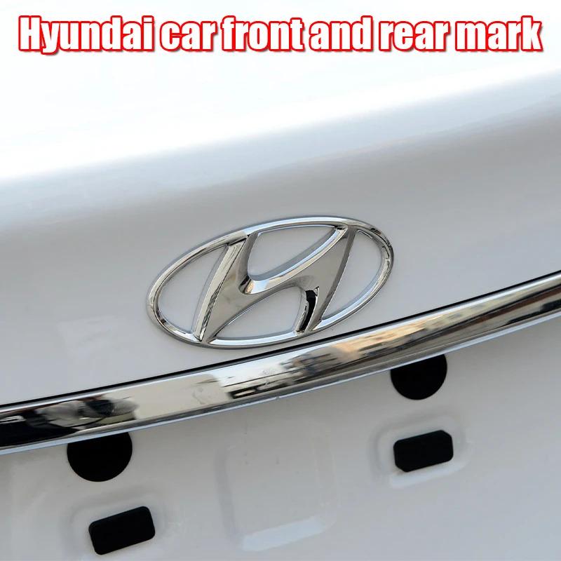 Car Logo Front Rear Emblem Sticker for Hyundai Tucson Santa Fe Sonata Elantra Accent Ix35 Ix25 I30 I40 Styling DD6