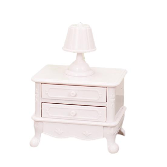 Doll Mansion Furniture Set Miniature Dressing Table Bunk Bed Bedside Table Dolls Bedroom Accessories for Kids Pretend Play