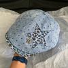 Women S Vintage Leopard Star Fashionable Casual Newsboy Hat