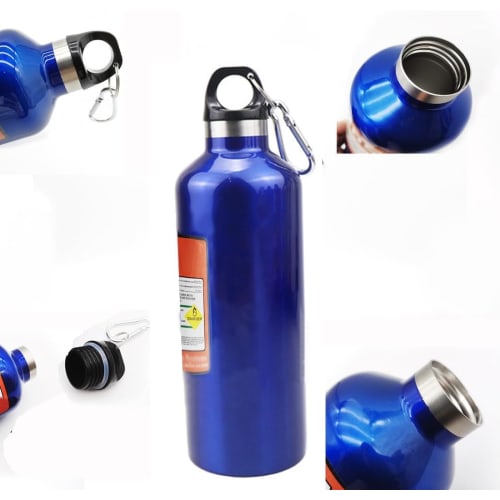 Термос для воды OsAtNb 500 мл из нержавеющей стали с вакуумной изоляцией, сохраняет горячую или холодную воду горячей или холодной, герметичный и включает карабин, E