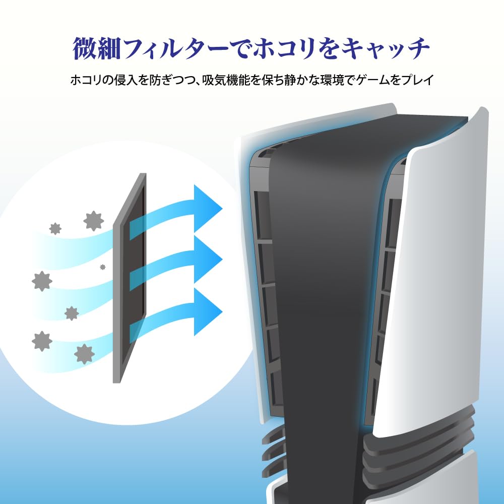 Answer Dust Catcher for PS5Pro (CFI-7000) [Dust Intrusion Prevention/USB Cap/Controller Cap/Uniform Design] ANS-PSV045BK