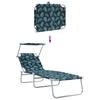 Sun Lounger 2 pcs Green 58 x 188 x 77 cm Polyester