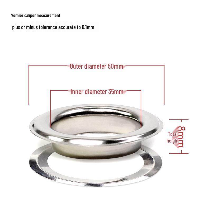 Iron Eyelet Button, Hollow Rivet, Metal Grommet for Light Box Cloth & Paper Tags