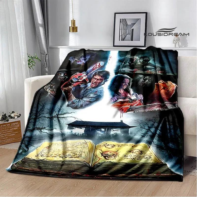 Movie The Evil Dead Printed blankets picnic blanket Flannel Warm blankets Soft Cozy Blanket Home travel blanket Birthday Gift