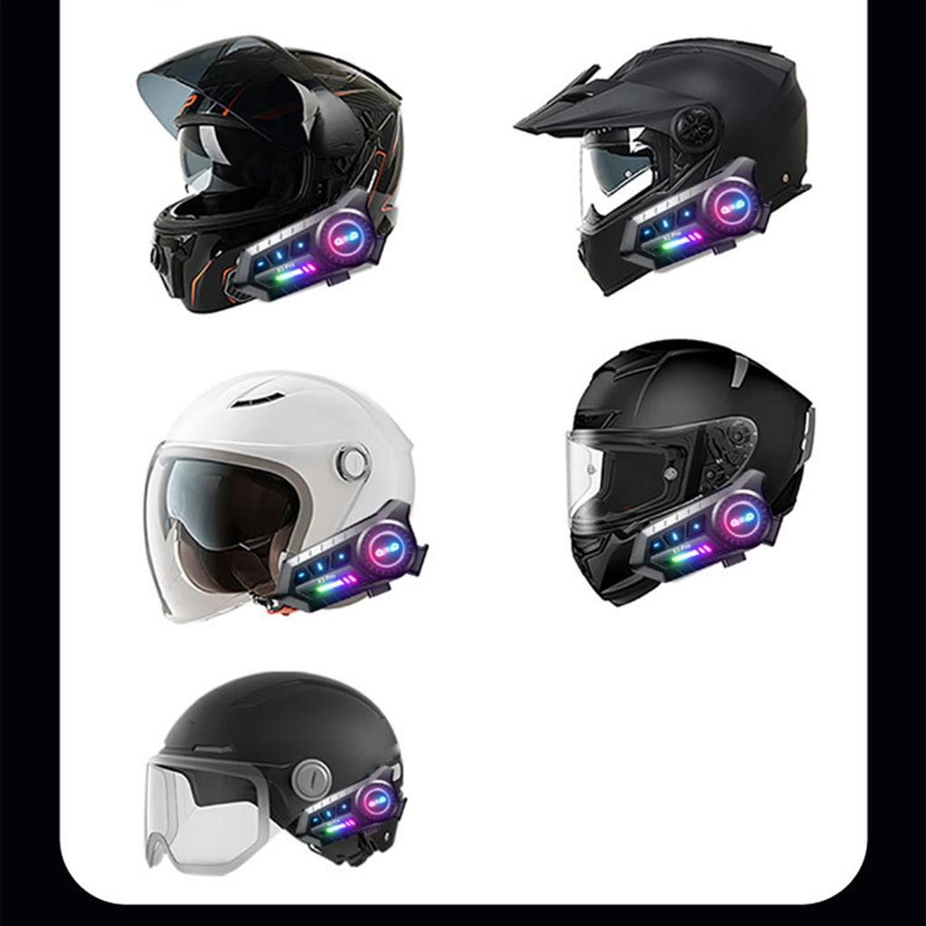 Motorcycle Helmet Headset Smart Double-speaker Helmet Earphones Waterproof Cycling Headphones For Daily Commuting Travel