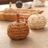 Cute Straw Woven Straw Pumpkin Balls Handmade Decorative Christmas Tree Pendant Hanging Artificial Halloween Decoration Festival