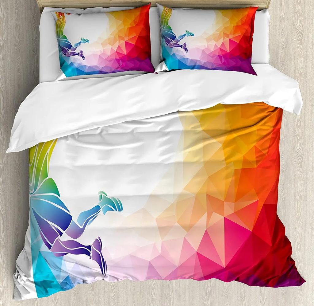 Пламя баскетбольный мяч коробка с принтом комфорт пододеяльник наволочка домашний текстиль пододеяльник для мальчика ребенок подросток девочка комплект постельного белья из 3 предметов