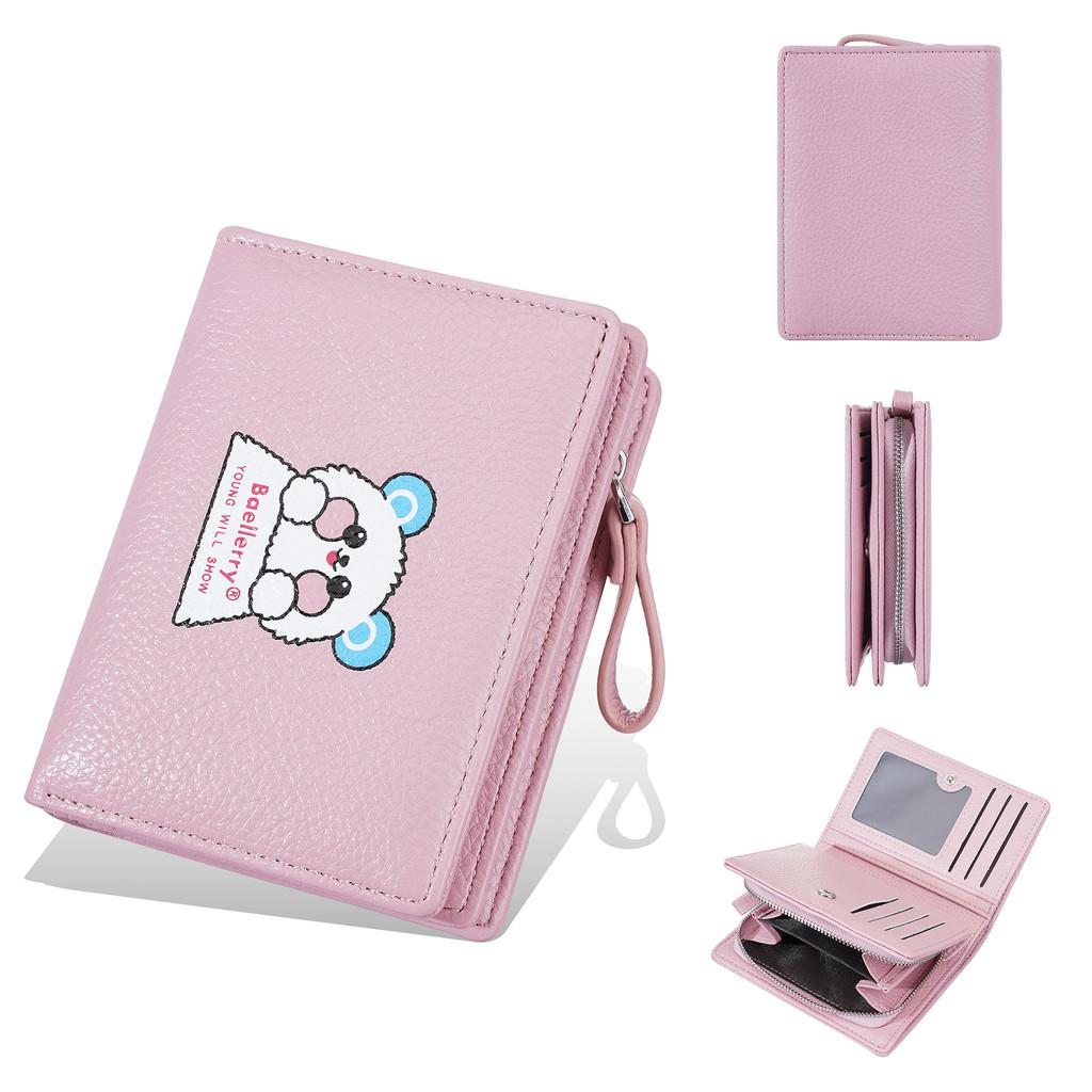 Ladies Wallet With Cartoon Pu Material For Daily Use And Card Storage