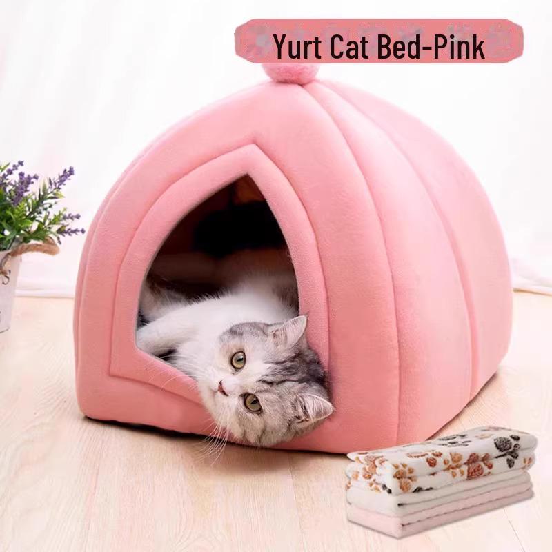 Универсальная теплая кровать для кошек и собак Four Seasons