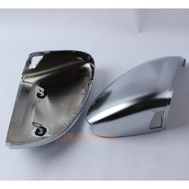 Матовые хромированные накладки на боковые зеркала для VW Golf 8 VIII MK8 GTI GTD GTE R, чехлы на боковые зеркала, серебристые  