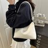 Slack Pleated Striped Shoulder Bag Women's Large-capacity New Casual Messenger Bag Class Tote Bag
