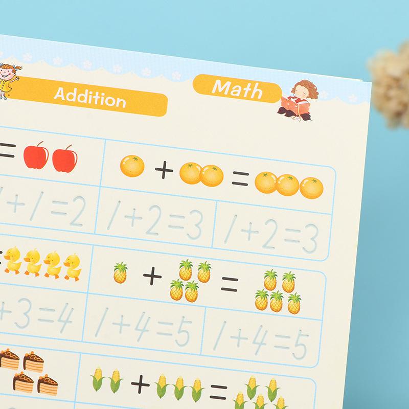 Книга для практики чистописания для дошкольников с прописями, многоразовые книги для письма с прописями, книга для практики чистописания для детей