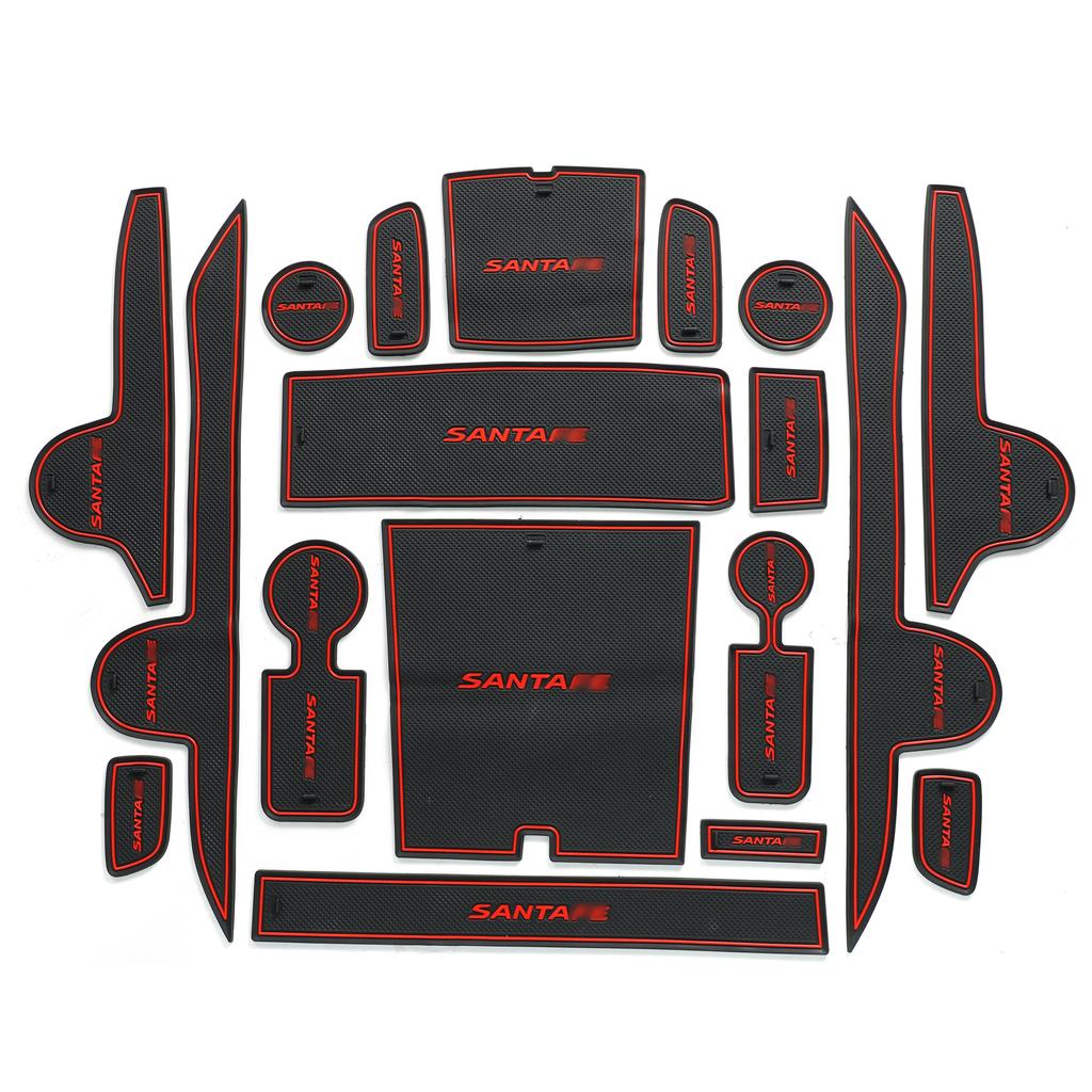 Противоскользящий коврик для паза двери автомобиля Hyundai SantaFe 2025, накладка на дверной паз, аксессуары для интерьера, подстаканник