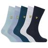 Mens Core Plain Socks (Pack of 5)