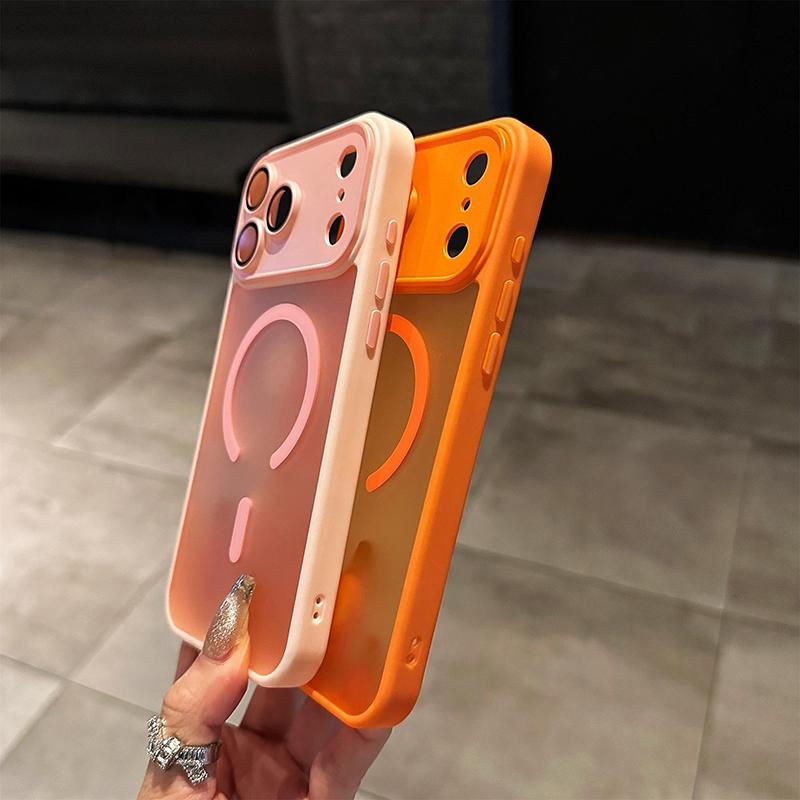 Shockproof Bumper Armor For Magsafe Matte Case for iPhone 17 Air 15 16 14 Plus 13 12 11 Pro Max PC TPU Camera Protection Cover