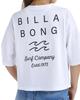 Billabong Clean Logo Wide Loose Cropped Tee