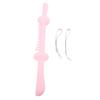 Bendable Muscle Stick Soft TPR Non Slip Long Handle Roller Massage Stick for Legs Arms Pink