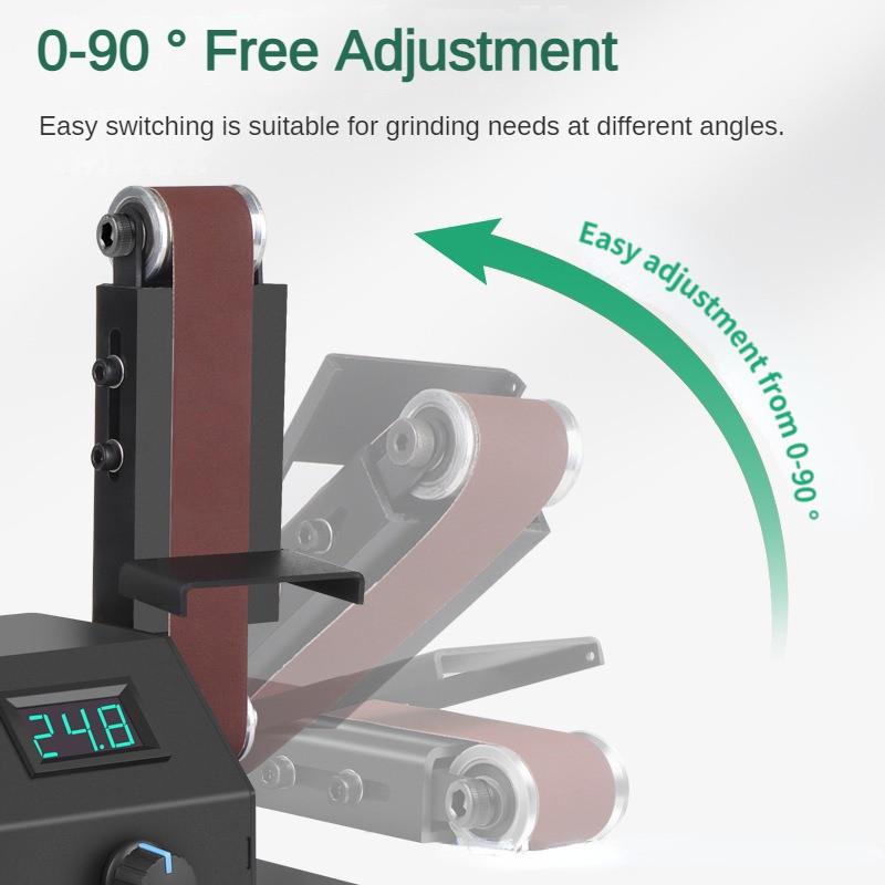 Мини Портативная Электрическая Полировальная Машина Бытовой Настольный Инструмент для Заточки Маленькая Многофункциональная Ленточная Шлифовальная Машина