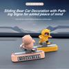 Sliding Skateboard Bear Car Temporary Parking Mobile Phone Number Plate Parking Assistance Car Accessories For Tesla Universal