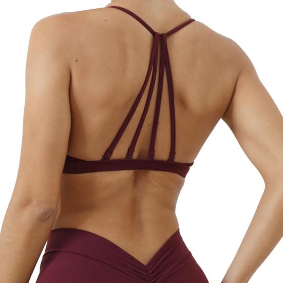 Женский спортивный бюстгальтер со съемными бретельками, беспроводной, с бретельками, спинка-борцовка, лифчик для йоги и фитнеса, быстросохнущий, без косточек, укороченный топ для тренировок в спортзале