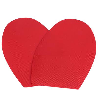 1 пара обуви, ремонт резиновой подошвы, износостойкие резиновые каблуки, противоскользящая подошва (красный)