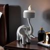 Подсвечник в виде слона, подставка для свечей, украшение для стола, фигурка слона, украшение