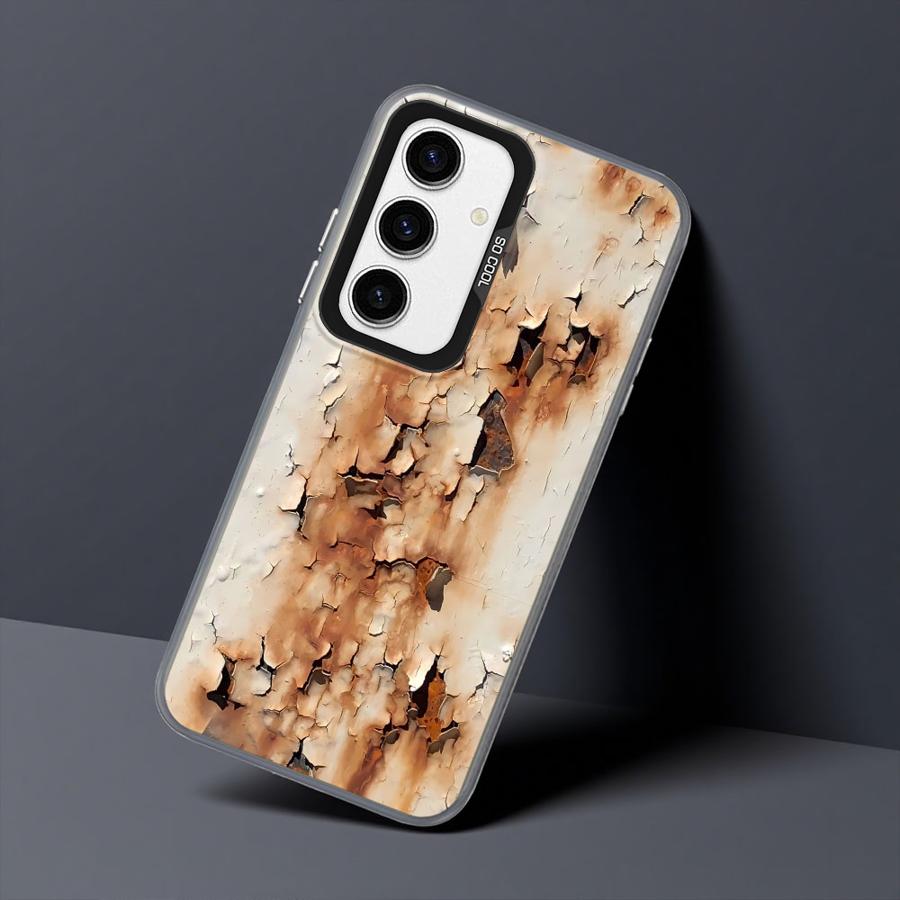 Retro Rust Design Phone Case for Samsung Galaxy A55 A52 A35 A73 A26 A36 A53 A51 A56 A54 A72 A71 Soft Shell