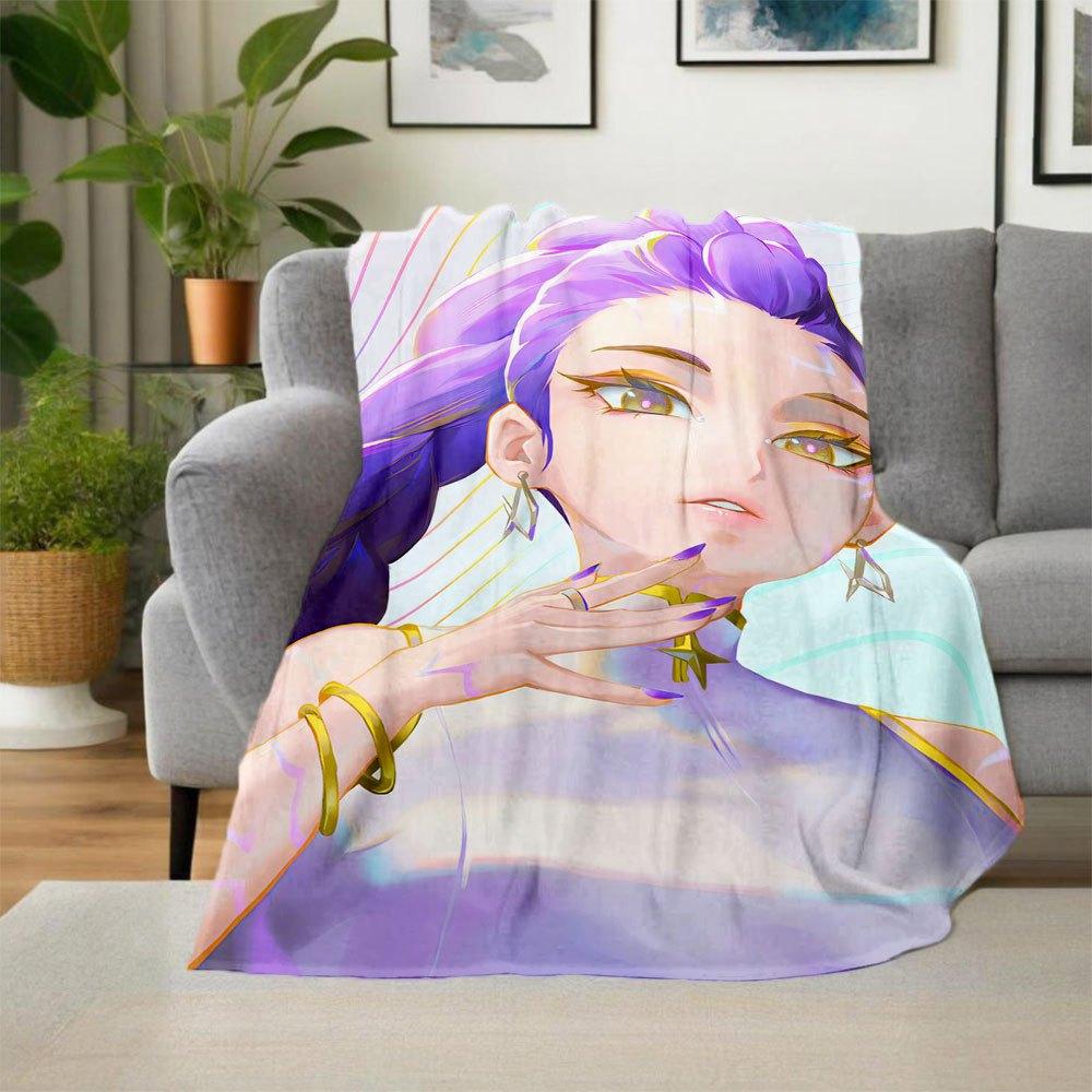"Vivid Purple Hair Earrings: Add a Pop of Color to Your Look!"Blanket Lightweight Flannel Throw Blanket for Sofa, Bed, Travel, Camping, Livi