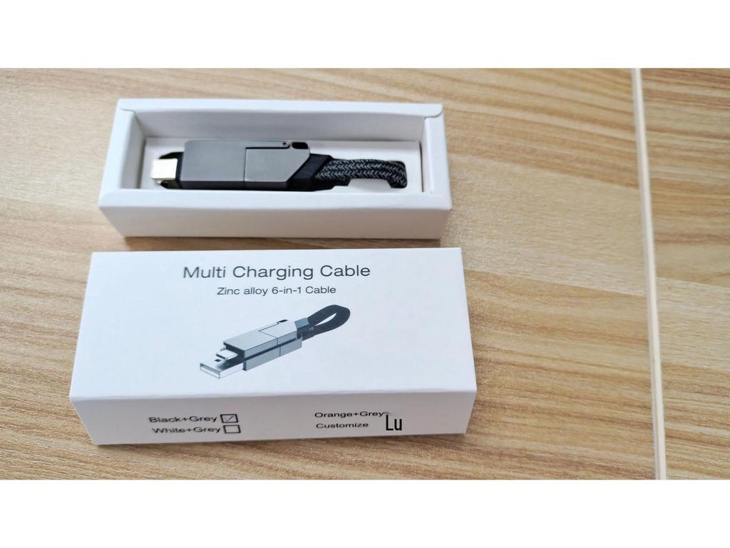 2024 Сплав цинка Магнитный Кабель 4-в-1 Type-C PD60W Power Bank