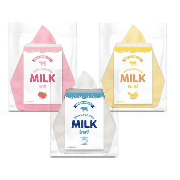 Dingdong Pet Nose Work Milk 2р 17 х 16 см, вкус банана, вкус клубники, 1 набор