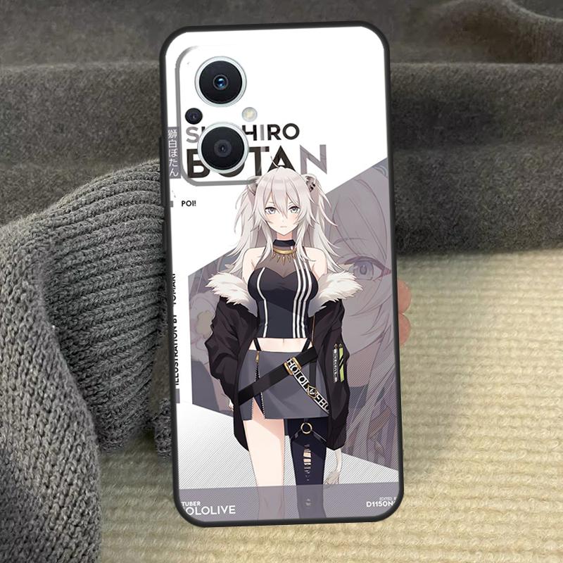 Shishiro Botan Hololive Cover For OPPO Reno 11F 12F 13F 14F 8T 7 8 10 11 12 13 14 Pro OPPO Find X9 X8 X6 X5 Pro Case