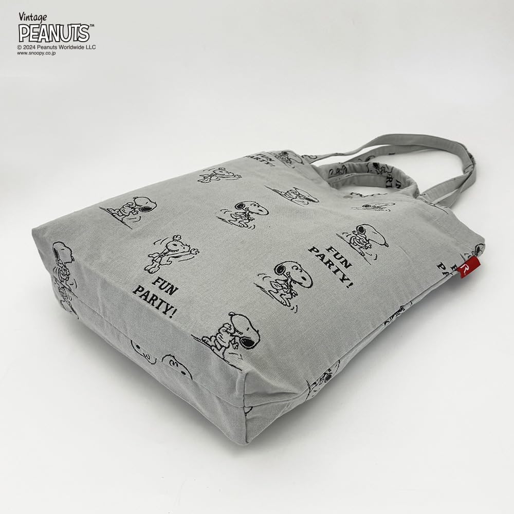 8587 Snoopy Вертикальная сумка-тоут 2-в-1 IP Tall жаккард Peanuts8P [Rootote] (02 Бежевый)