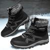Плюс флисовые теплые нескользящие высокие женские зимние спортивные ботинки большого размера