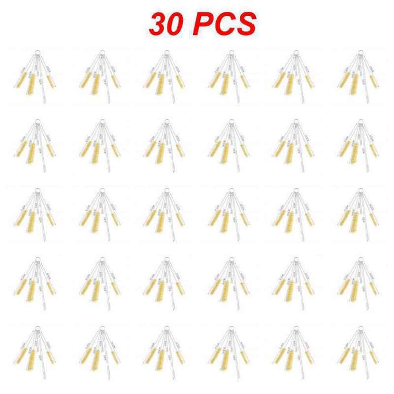 10~50 шт. Щетка-соломинка с жесткими щетинками для чистки краскопультов, мини-щетка для чашек из нержавеющей стали, аксессуары для чайника