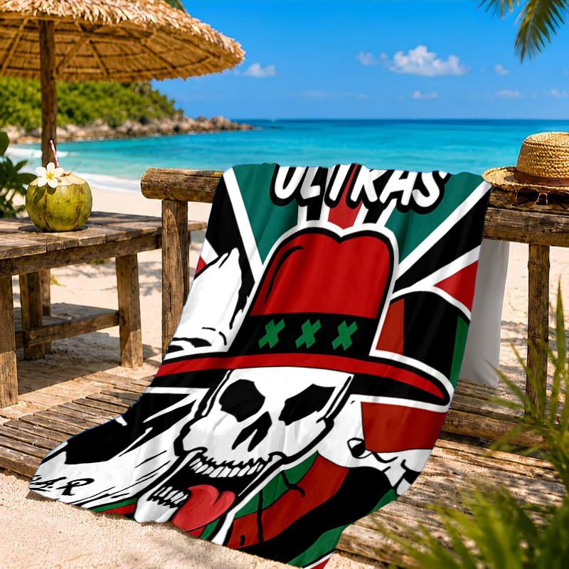 Ultras: Passionate Supporters United Beach Towel, Quick-drying, Easy to Care for, Suitable for Both Fitness and Beach Vacations,Sports Essential