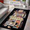 Cute Japanese Cat House Print Carpet for Living Room Bedroom Sofa Home Decoration Non-slip Floor Mat Modern Rugs Luxury Gifts