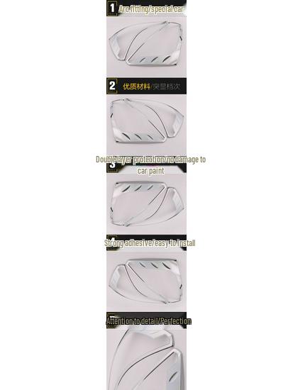 Задний фонарь и отделка багажника для 13 Q5 - Гальванизированная накладка противотуманной фары Автомобильный аксессуар