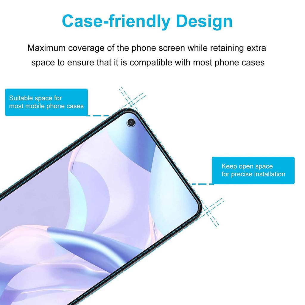 Защитное стекло для экрана Xiaomi 11 Lite 5G NE из закаленного стекла, 4 шт.