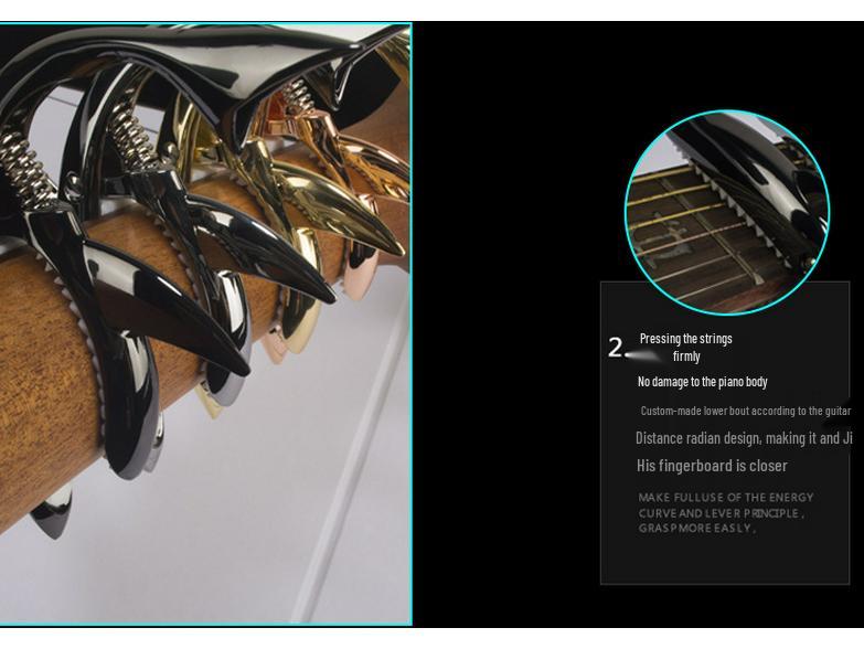 Каподастр из цинкового сплава Shark для акустической, электрогитары и укулеле - Аксессуар для музыкального инструмента