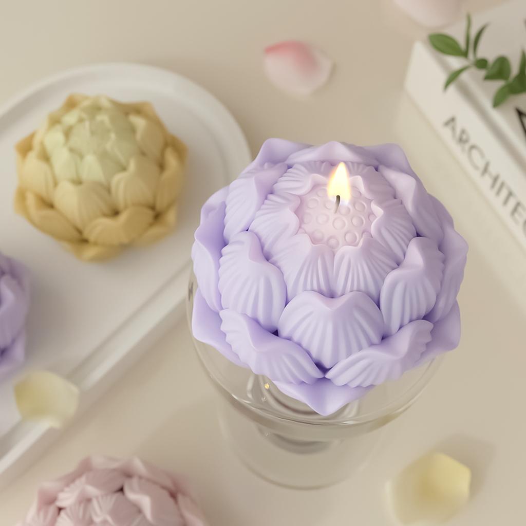 3D Силиконовые формы для цветов Формы для свечей в виде цветов для эпоксидной смолы, свечей, домашней декорации, гипсового декора, тортов из мастики