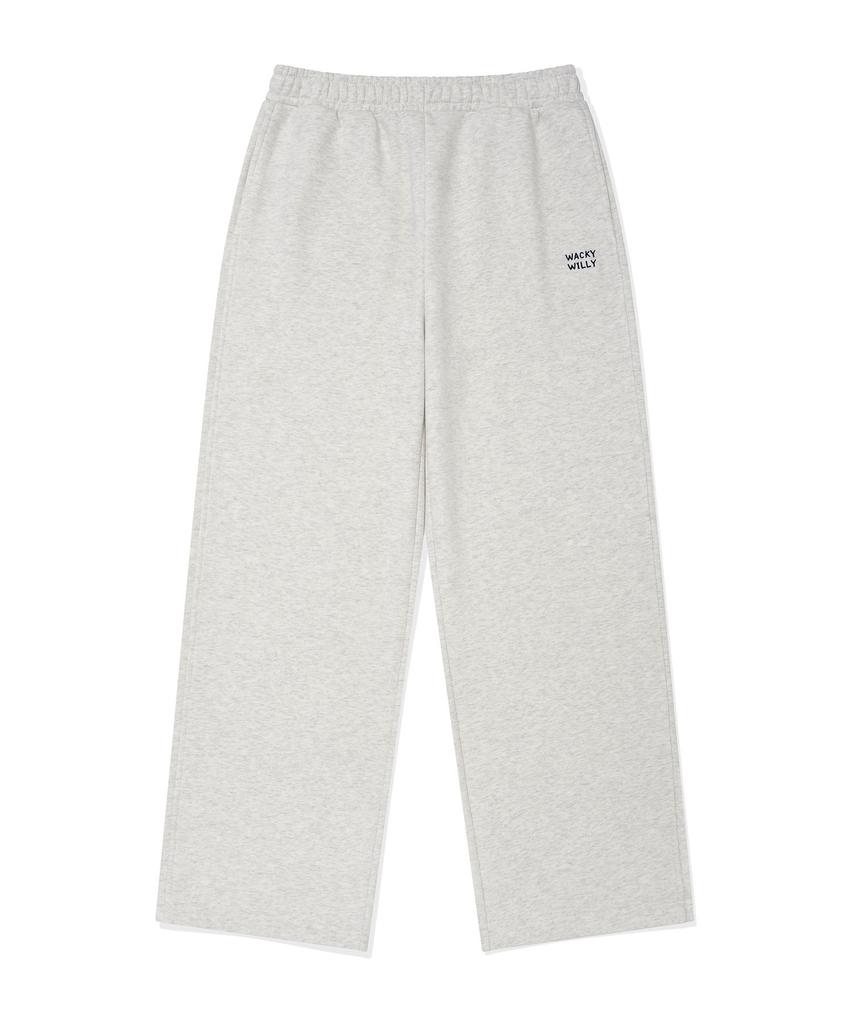 WACKY WILLY Women'S Semi-Wide Sweatpants Oatmeal