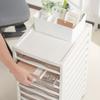 JEJ Astage Storage Box, Desk Tote, Stackable Desk Organizer, Made in Japan, White, 26cm W x 18.8cm D x 14.5cm H