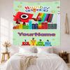 Numberblocks Custom Your Name Wall Decor Tapestry Art For Pet Memorial Birthdaywedding Party Backdrop Family Gift